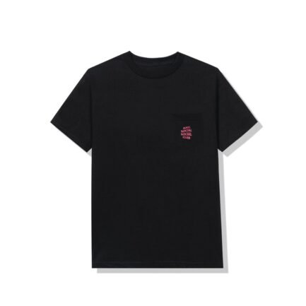Cross My Heart Black Pocket Tee