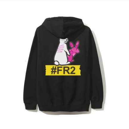 Serrated Black Hoodie Back