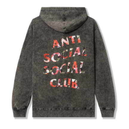 Bed Black Wash Hoodie