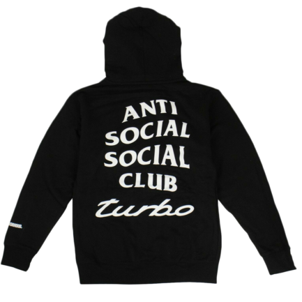 Anti Social Social Club Black Turbo Hoodie Back