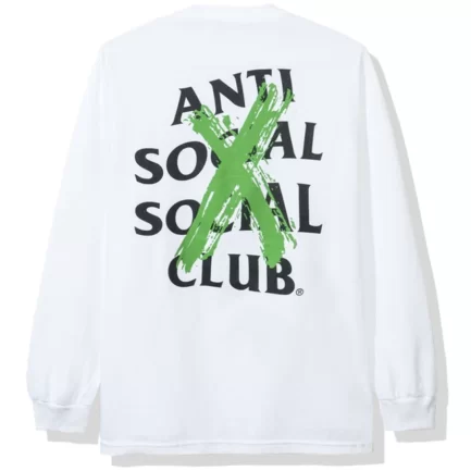 Anti Social Social Club Cancelled white Long Sleeve Tshirt