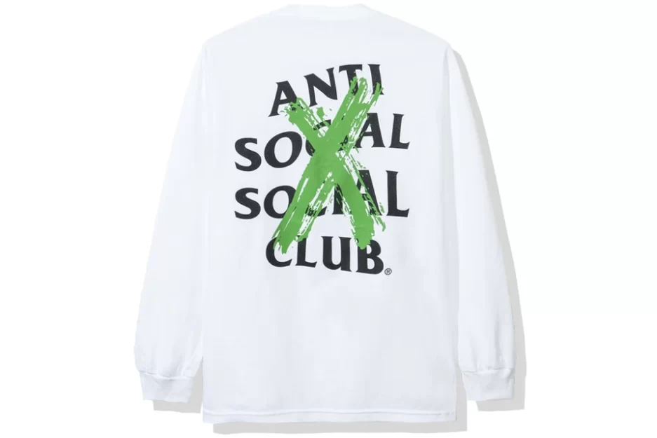 Anti Social Social Club Cancelled white Long Sleeve Tshirt