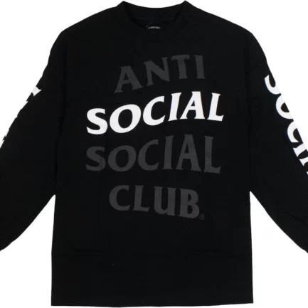 Anti social club black long sleeve Tshirt