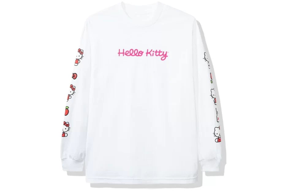 Anti Social Social Club x Hello Kitty White Long Sleeve Tshirt