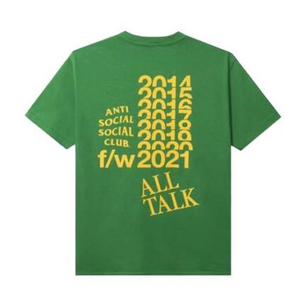 Anti Social Social Club All Talk On A Blog Tee back