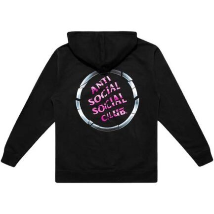 Anti Social Social Club Brake purple logo Hoodie