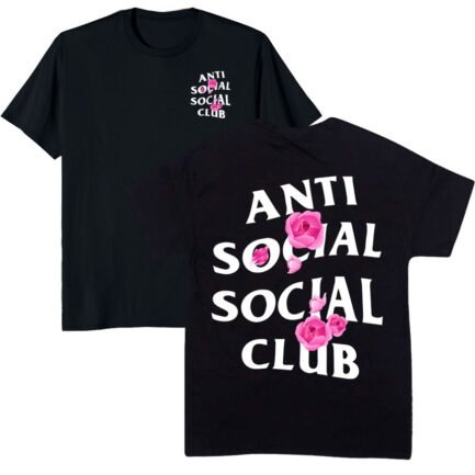 Anti-Social-Social-Club-Rose-Flower-Black-Tshirt