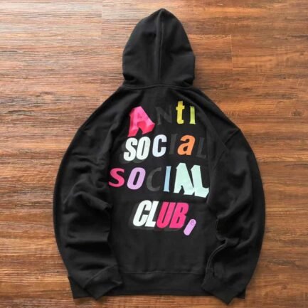 ASSC Colorful Logo Black Hoodie