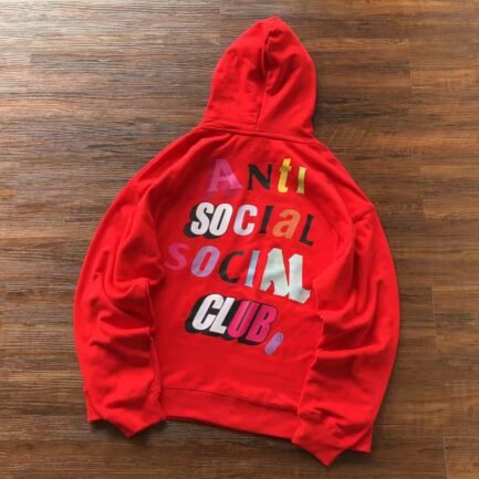 ASSC Colorful Logo Red Hoodie