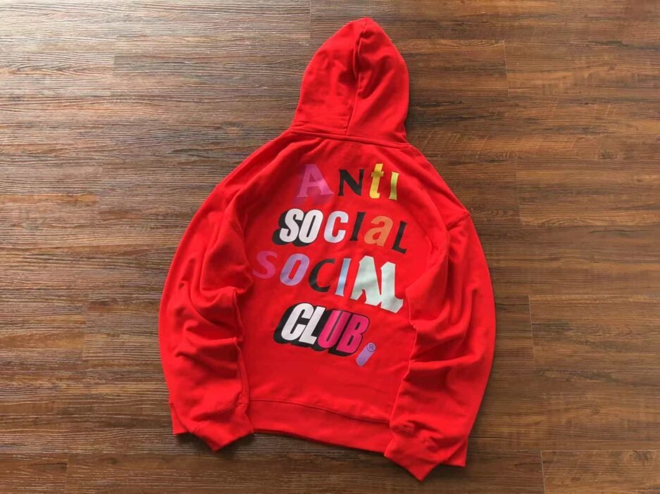ASSC Colorful Logo Red Hoodie
