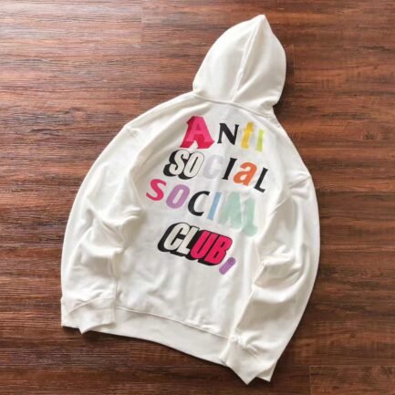 ASSC Colorful Logo White Hoodie