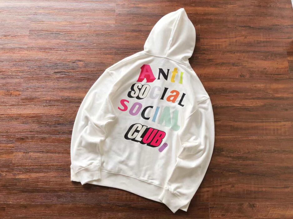 ASSC Colorful Logo White Hoodie