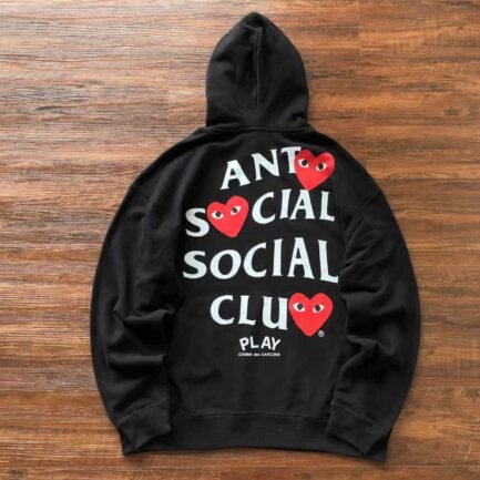 ASSC x CDG Heart Black Hoodie