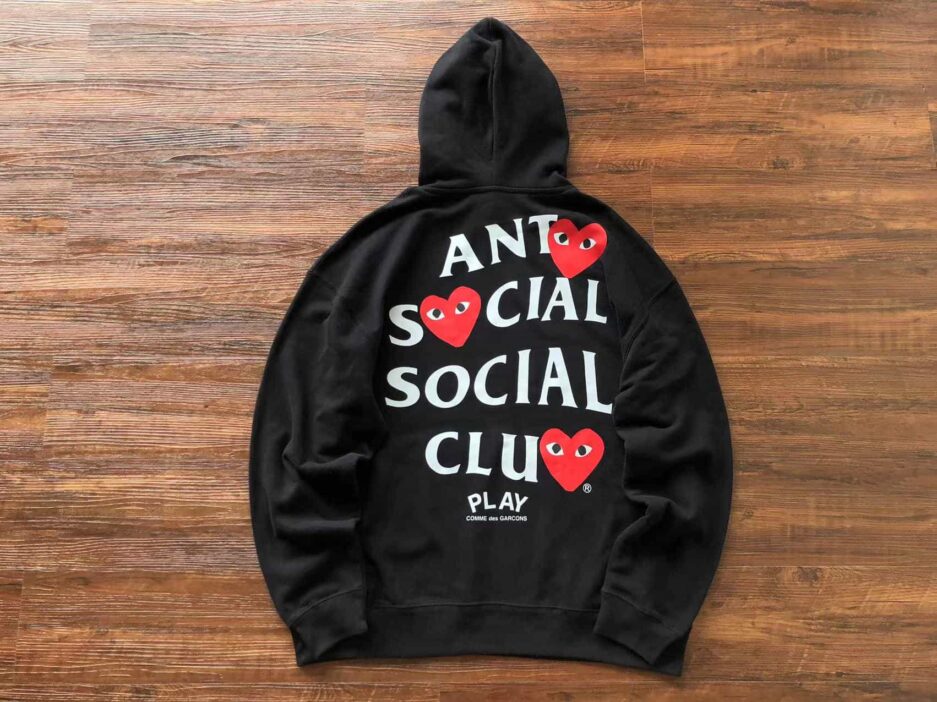 ASSC x CDG Heart Black Hoodie