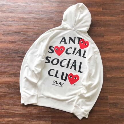 ASSC x CDG Heart White Hoodie