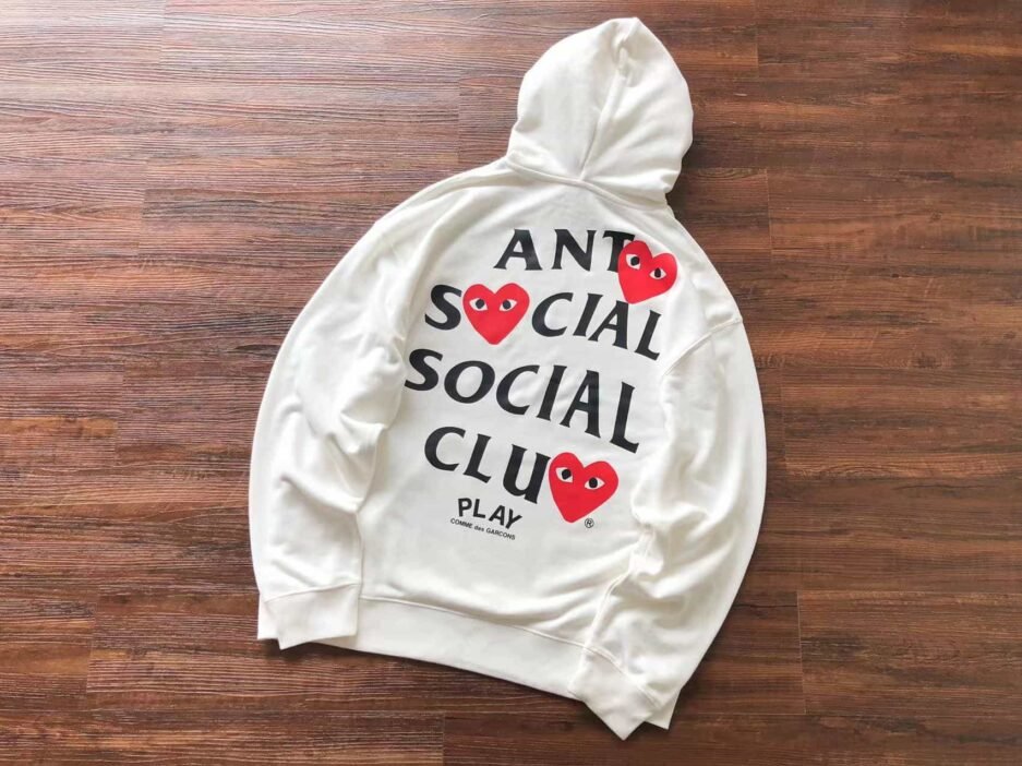ASSC x CDG Heart White Hoodie