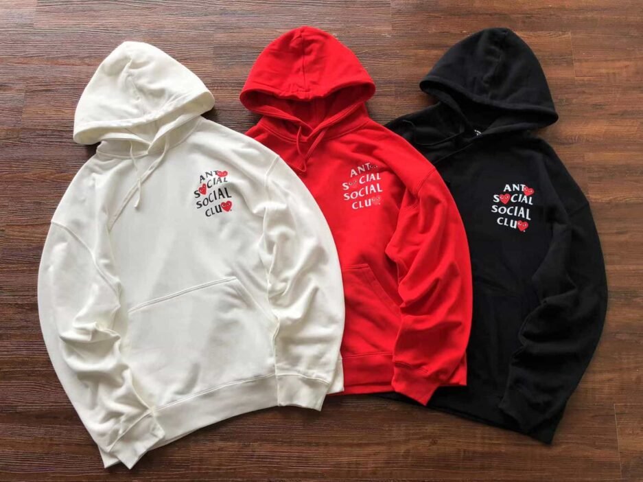 ASSC x CDG Heart White Hoodie