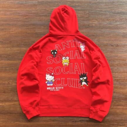 ASSC x Hello Kitty and Friends Red Hoodie
