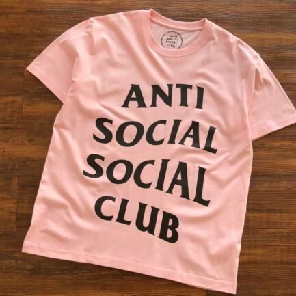 Anti Social Social Club Crewneck T-Pink Tee