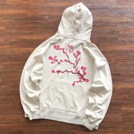 Anti Social Social Club Pink Flower Off White Hoodie