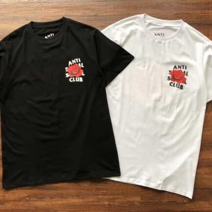 Anti Social Social Club Roses Are Red Black Tee