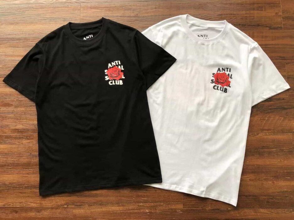 Anti Social Social Club Roses Are Red Black Tee