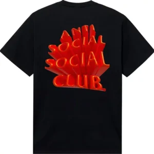 Anti Social Social Club Cancelled Rainbow Tee – Black