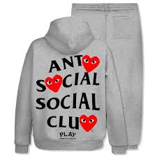 Anti Social Social Club Gray intercontinental Tracksuit