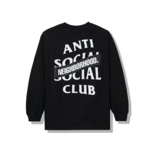 Anti Social Social Club Long Sleeve Tee x Neighborhood – Black