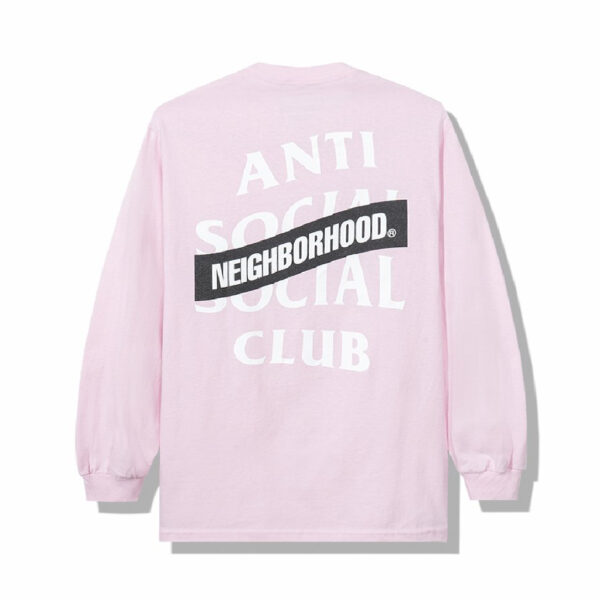 Anti Social Social Club Long Sleeve Tee x Neighborhood – Pink