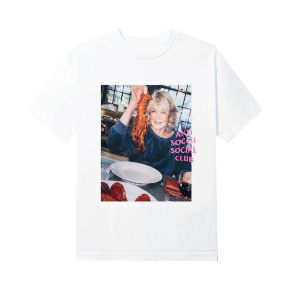 Anti Social Social Club Shirt x Martha Stewart Lobster Tee – White