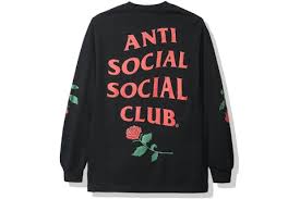 Anti Social Social Club Violets Are Blue Long Sleeve Tee – Black