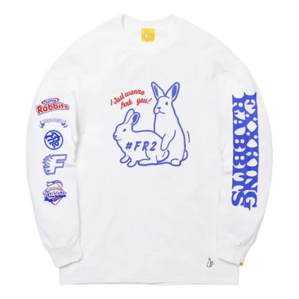 Anti Social Social Club x FR2 Fire Pattern LS Tee – White