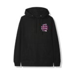 Anti Social Social Club x Fragment Pink Bolt Hoodie– Black